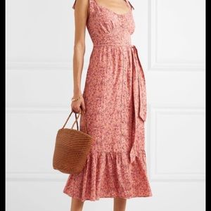 Jcrew Floral-print voile midi dress sz 0
